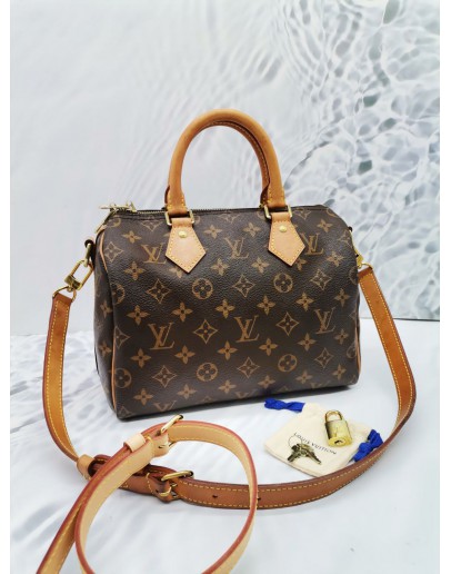 LOUIS VUITTON SPEEDY BANDOULIERE 25 MONOGRAM CANVAS BAG