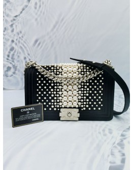 CHANEL PEARL BOY FLAP BAG