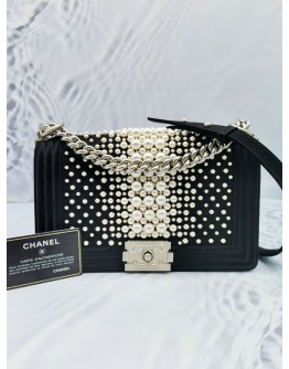 CHANEL PEARL BOY FLAP BAG