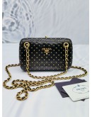 PRADA NAPPA BORCHIE CHAIN SHOULDER BAG