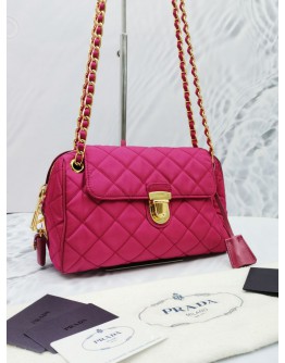 PRADA IBISCO QUILTED CHAIN FLAP BAG