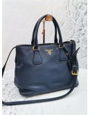 PRADA SAFFIANO LEATHER HANDBAG WITH STRAP