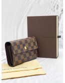 LOUIS VUITTON TRI-FOLD WALLET DAMIER EBENE CANVAS