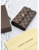 LOUIS VUITTON TRI-FOLD WALLET DAMIER EBENE CANVAS