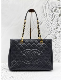 CHANEL GRAND SHOPPING TOTE (GST) CAVIAR LEATHER BAG
