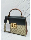 GUCCI GG SUPREME PADLOCK TOP HANDLE BAG