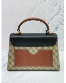 GUCCI GG SUPREME PADLOCK TOP HANDLE BAG