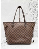 LOUIS VUITTON NEVERFULL MM DAMIER EBENE CANVAS BAG