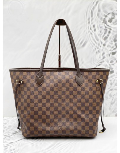 LOUIS VUITTON NEVERFULL MM DAMIER EBENE CANVAS BAG