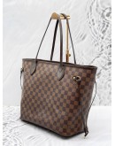 LOUIS VUITTON NEVERFULL MM DAMIER EBENE CANVAS BAG