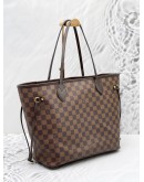 LOUIS VUITTON NEVERFULL MM DAMIER EBENE CANVAS BAG