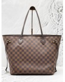 LOUIS VUITTON NEVERFULL MM DAMIER EBENE CANVAS BAG