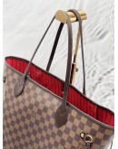 LOUIS VUITTON NEVERFULL MM DAMIER EBENE CANVAS BAG