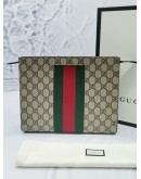 GUCCI SUPREME WEB CLUTCH FULL SET