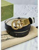 GUCCI GG MARMONT LEATHER BELT SIZE 75 FULL SET