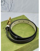 GUCCI GG MARMONT LEATHER BELT SIZE 75 FULL SET