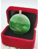 GREEN ROUND JADE PENDANT