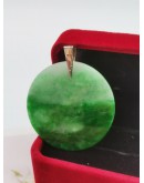 GREEN ROUND JADE PENDANT