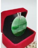 GREEN ROUND JADE PENDANT