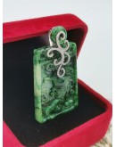 GREEN SQUARE JADE PENDANT