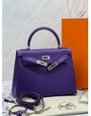 HERMES KELLY 28 PURPLE COLOR SHW FULL SET