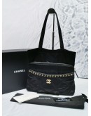 CHANEL NYLON CC LOGO POUCH FORDBLE TOTE BAG -FULL SET-