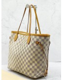 LOUIS VUITTON NEVERFULL MM DAMIER AZUR CANVAS BAG