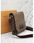 LOUIS VUITTON BROOKLYN PM DAMIER EBENE CANVAS BAG -FULL SET-