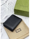 GUCCI GG EMBOSSED LEATHER COMPACT WALLET -FULL SET-