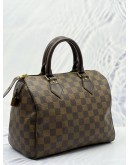 LOUIS VUITTON SPEEDY 25 DAMIER EBENE CANVAS BAG