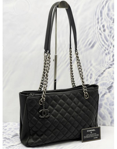 CHANEL ROCK IN ROME CAVIAR LEATHER TOTE BAG