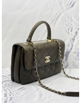 CHANEL TRENDY CC LAMBSKIN LEATHER TOP HANDLE BAG