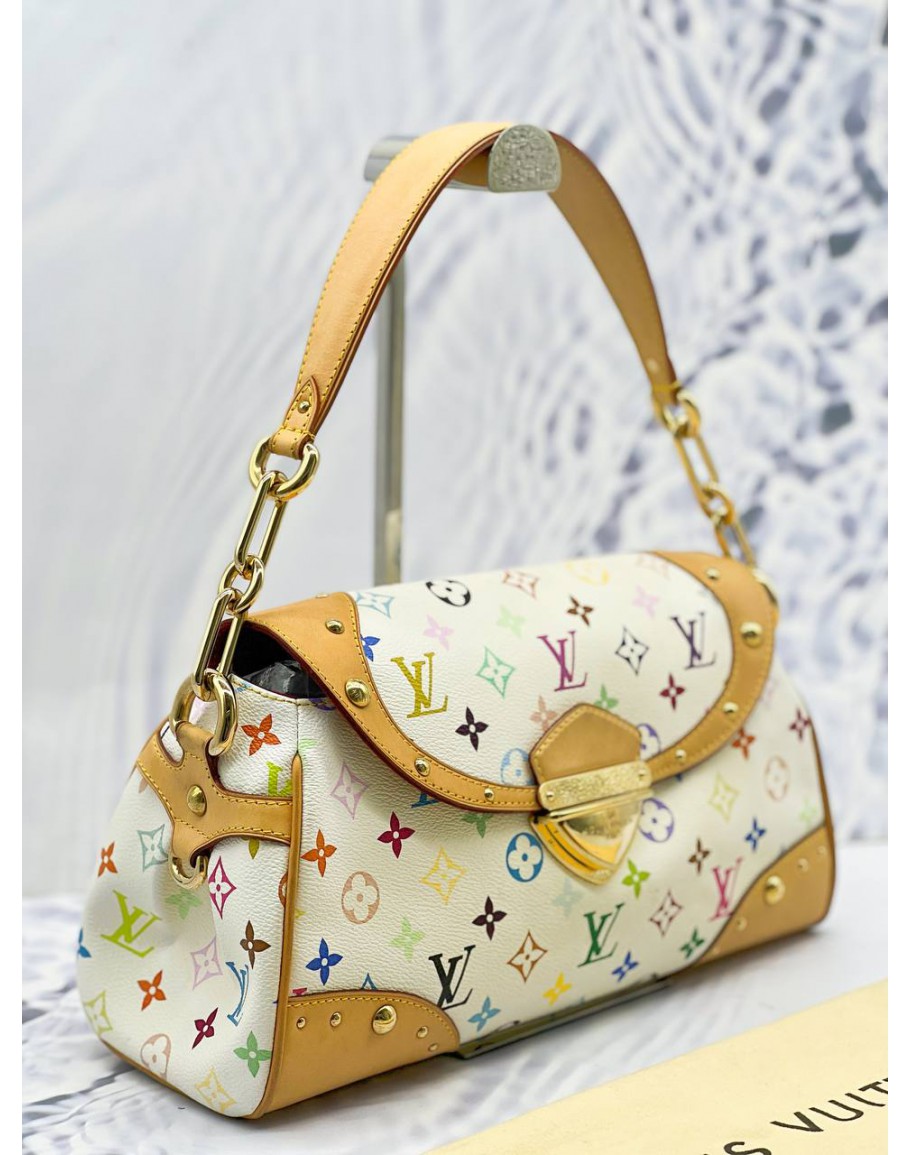 Louis Vuitton Beverly Handbag Monogram Multicolor MM Multicolor