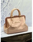 LOUIS VUITTON POUDRE OSTRICH LIMITED EDITION FRAME SPEEDY BAG