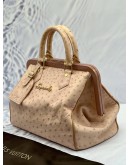 LOUIS VUITTON POUDRE OSTRICH LIMITED EDITION FRAME SPEEDY BAG