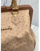 LOUIS VUITTON POUDRE OSTRICH LIMITED EDITION FRAME SPEEDY BAG