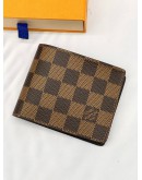 LOUIS VUITTON BI-FOLD WALLET DAMIER EBENE CANVAS