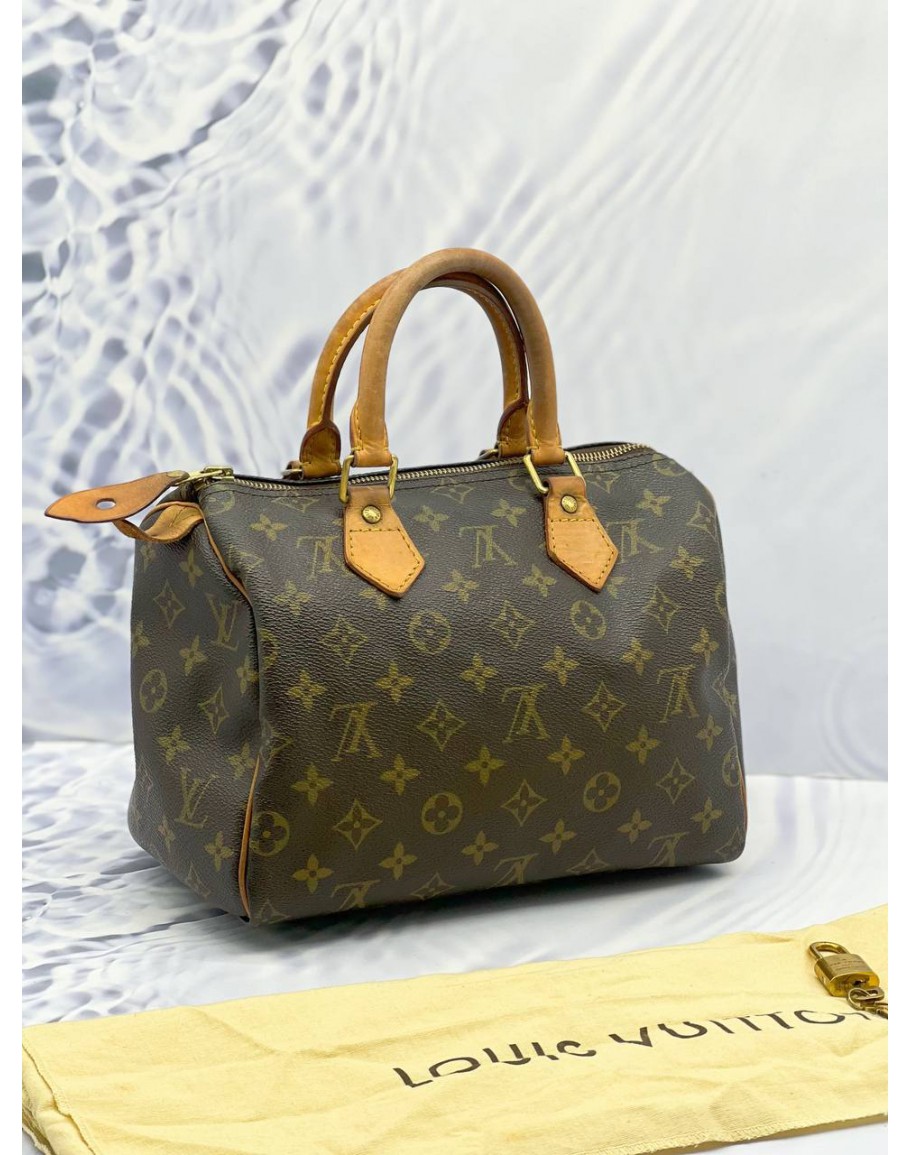 Preloved Louis Vuitton Speedy 25 Monogram Canvas Satchel Bag