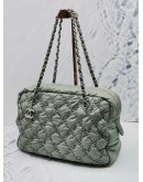 CHANEL QUILTED BUBBLE NYLON TWEED STITCH CAMERA BAG