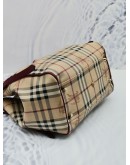 BURBERRY HAYMARKET CHECK COATED TOTE BAG 
