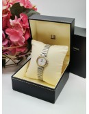 DUNHILL MILLENNIUM DATE WHITE DIAL VINTAGE 26MM LADIES WATCH