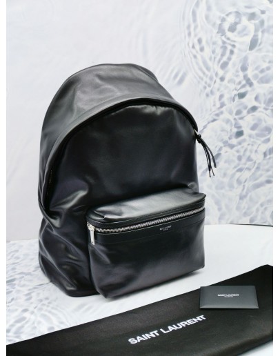 YSL SAINT LAURENT LEAHER BACKPACK