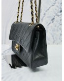 CHANEL CLASSIC DOUBLE FLAP LAMBSKIN LEATHER SMALL BAG