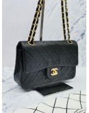 CHANEL CLASSIC DOUBLE FLAP LAMBSKIN LEATHER SMALL BAG