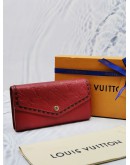 (RAYA SALE) LOUIS VUITTON SARAH STITCH MONOGRAM EMPREINTE LEATHER LONG WALLET