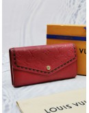 (RAYA SALE) LOUIS VUITTON SARAH STITCH MONOGRAM EMPREINTE LEATHER LONG WALLET