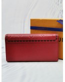 (RAYA SALE) LOUIS VUITTON SARAH STITCH MONOGRAM EMPREINTE LEATHER LONG WALLET