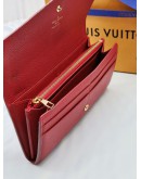 (RAYA SALE) LOUIS VUITTON SARAH STITCH MONOGRAM EMPREINTE LEATHER LONG WALLET