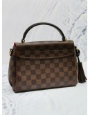 LOUIS VUITTON CROISETTE DAMIER EBENE CANVAS BAG