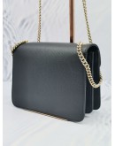 GUCCI BLACK ICON GG INTERLOCKING SMALL CROSSBODY CHAIN BAG